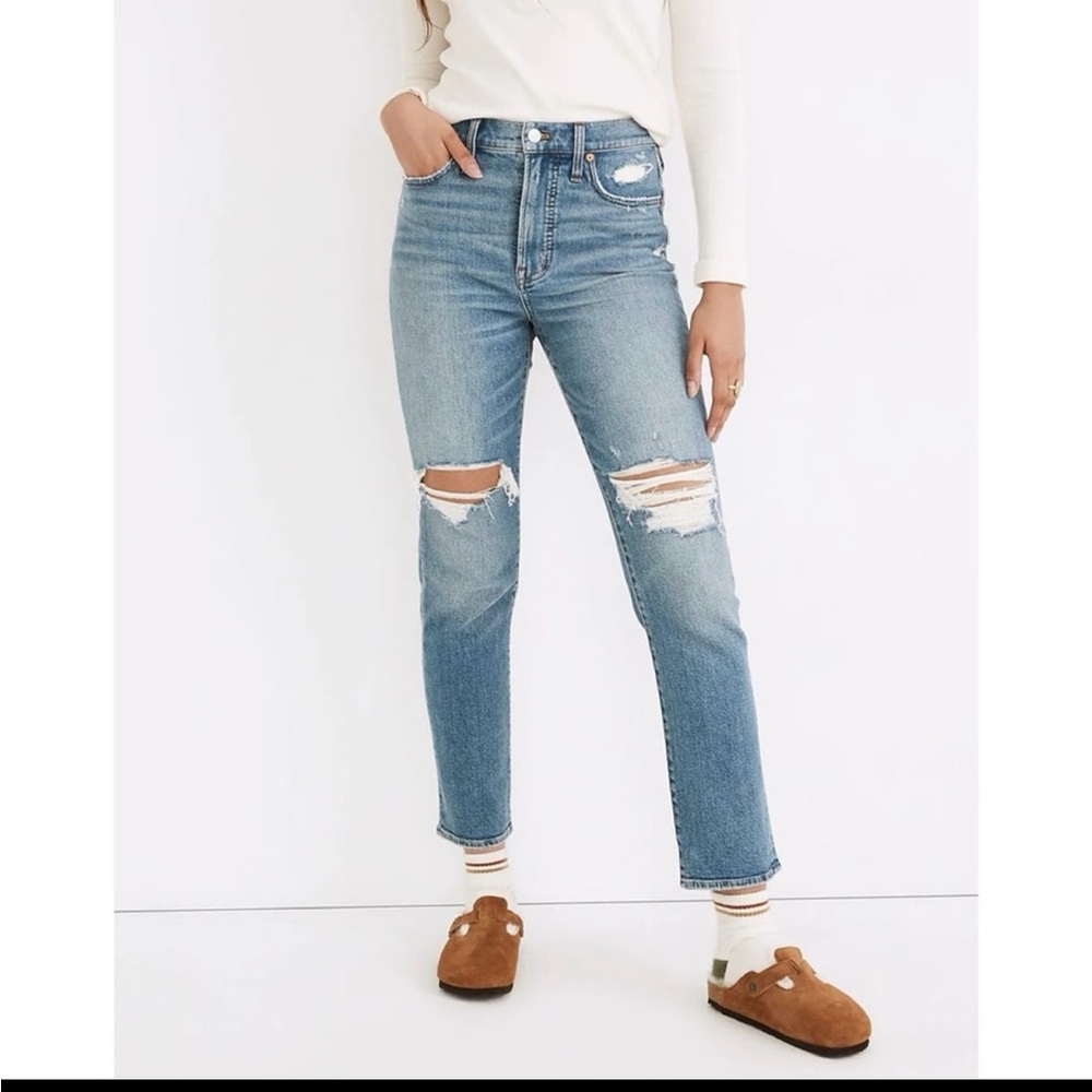 Madewell The Perfect Vintage High Rise Distressed Jeans Size 25